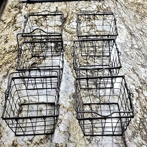 6 - 10 x 9 decorative wire baskets